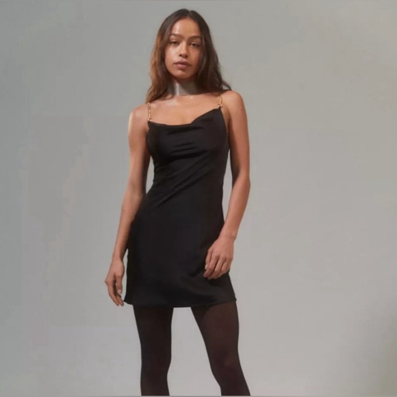 Urban Outfitters Mallory Satin Chain-Strap Slip Dress🔥 - Picture 1 of 13